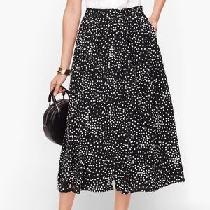 Talbots Dot Button Front Skirt